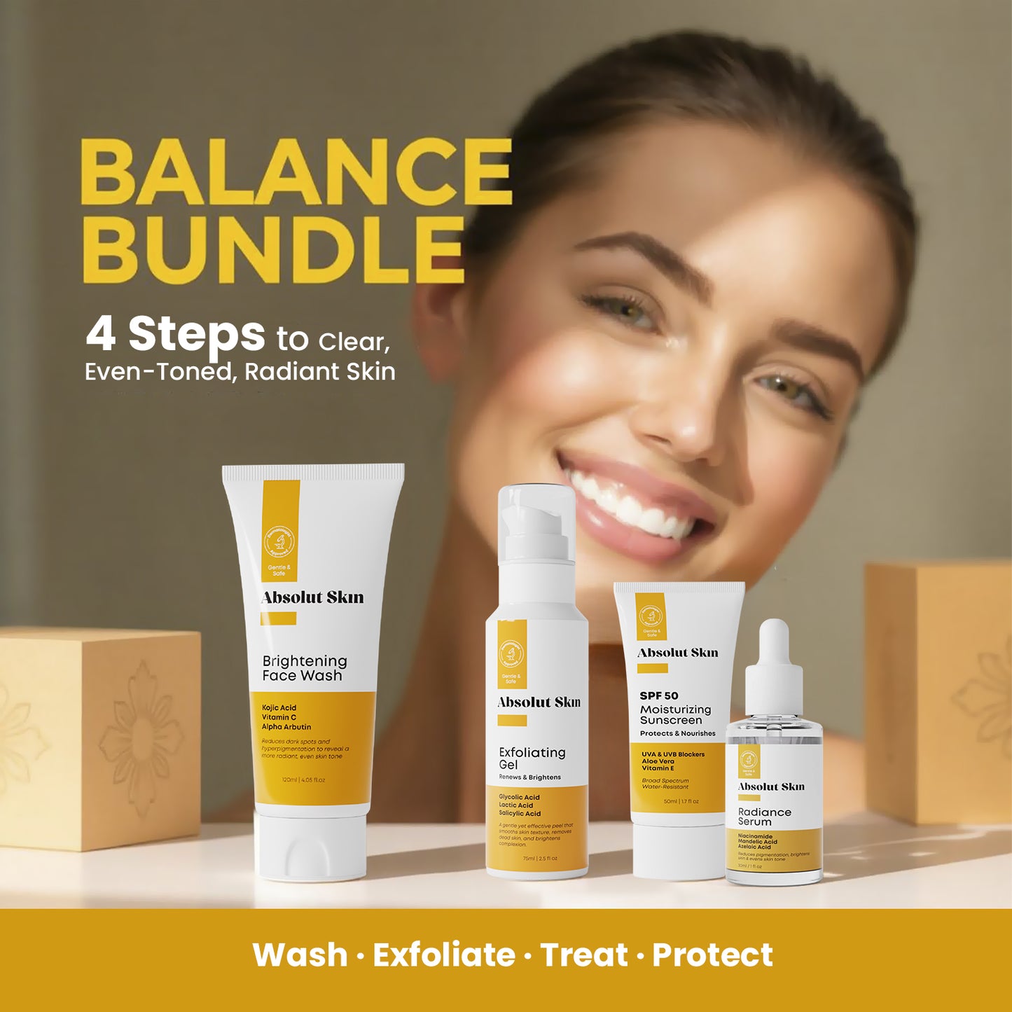 Absolut Skin | Balance Bundle - 4 Steps Skincare Routine