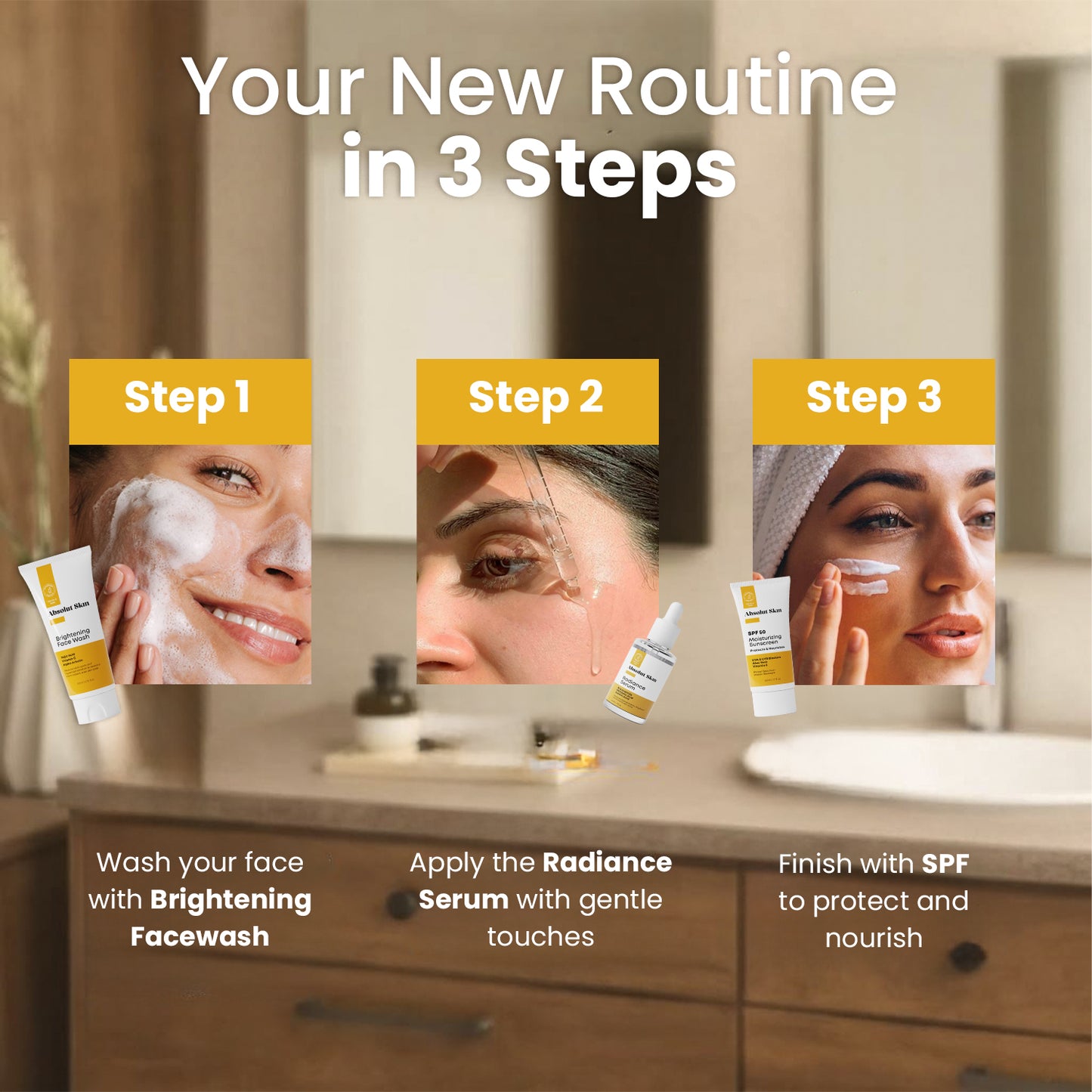 Absolut Skin | Beginner Bundle - 3 Steps Basic Routine