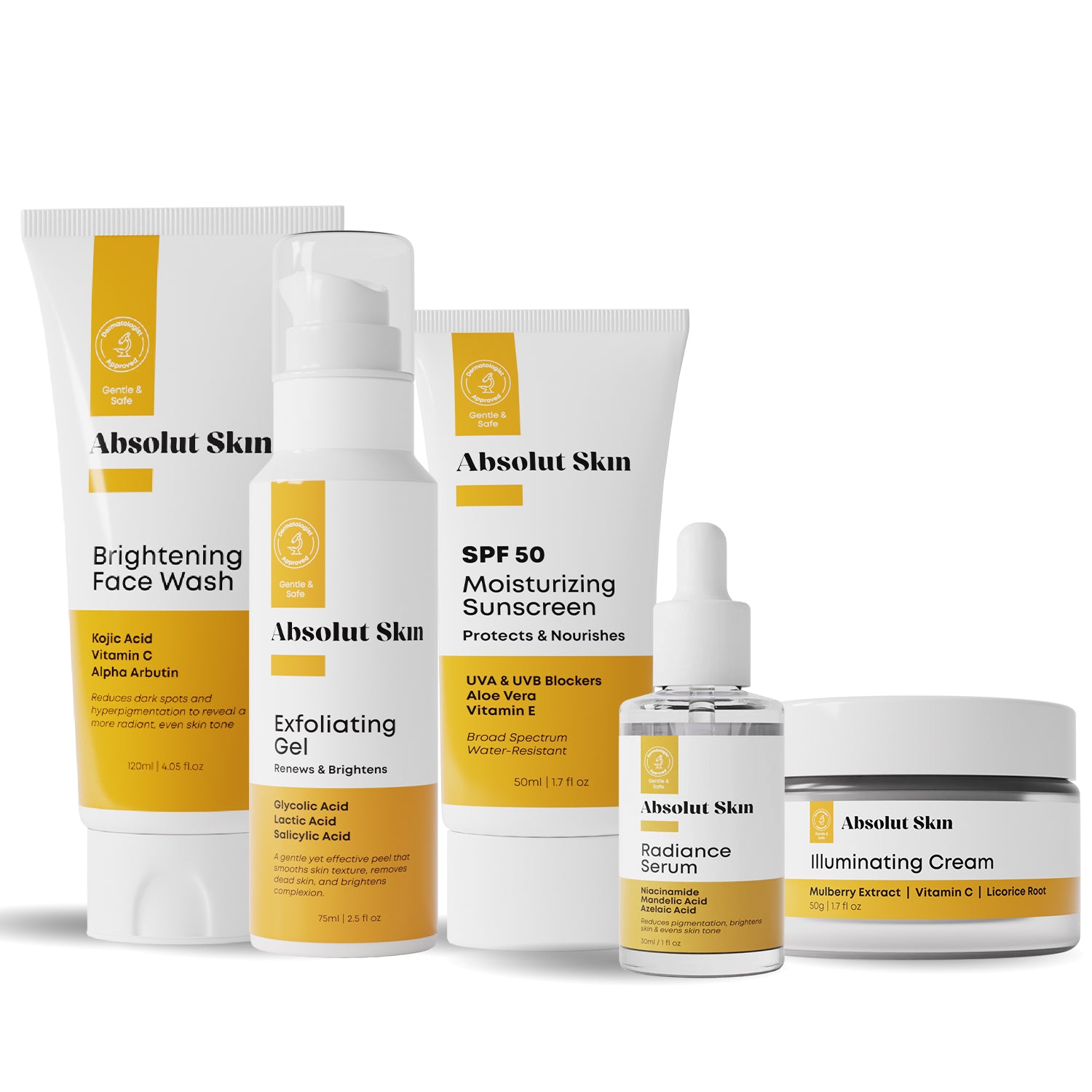 Absolut Skin | Radiance Bundle - 5 Steps Skincare Routine Absolut Skin