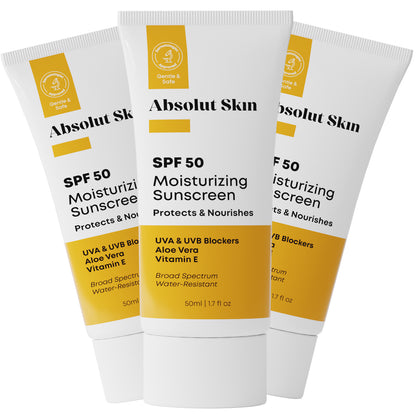 Absolut Skin | SPF 50 Moisturizing Sunscreen