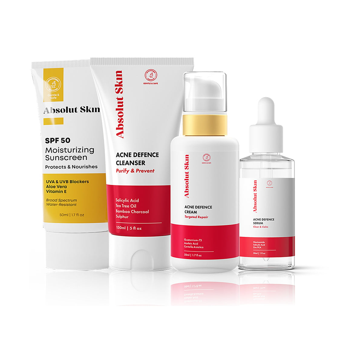 Clear Start Bundle 4 Step Anti Acne Kit by Absolut Skin